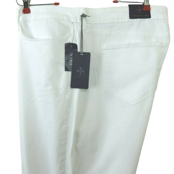 NYDJ Not Your Daughters Jeans White 22W Marilyn Straight Leg Denim Jeans NWT - Picture 2 of 9